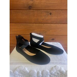 Shoe Land SL-Malory Women's Flats, Elastic Ankle Strap Sz 8 NIB